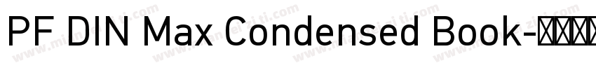 PF DIN Max Condensed Book字体转换